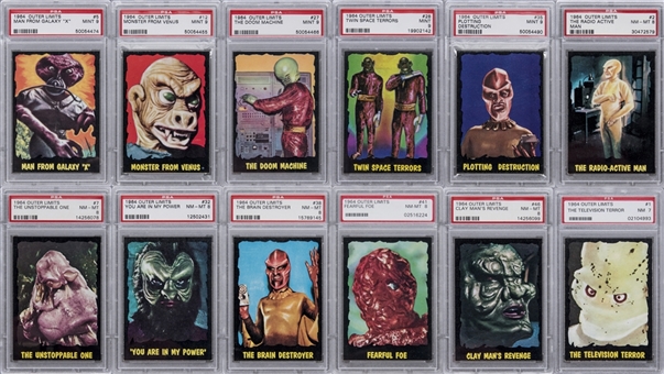 1964 Topps "Outer Limits" Complete Set (50) - #3 on the PSA Set Registry!
